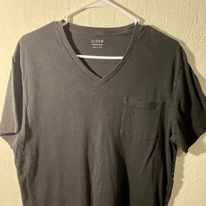 J Crew Black Medium Pocket Tee